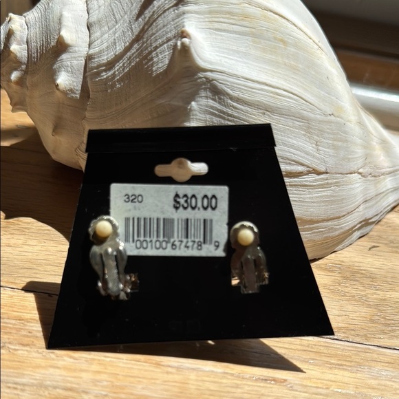 Rhinestone Earrings CLIP-ON - Picture 3 of 8